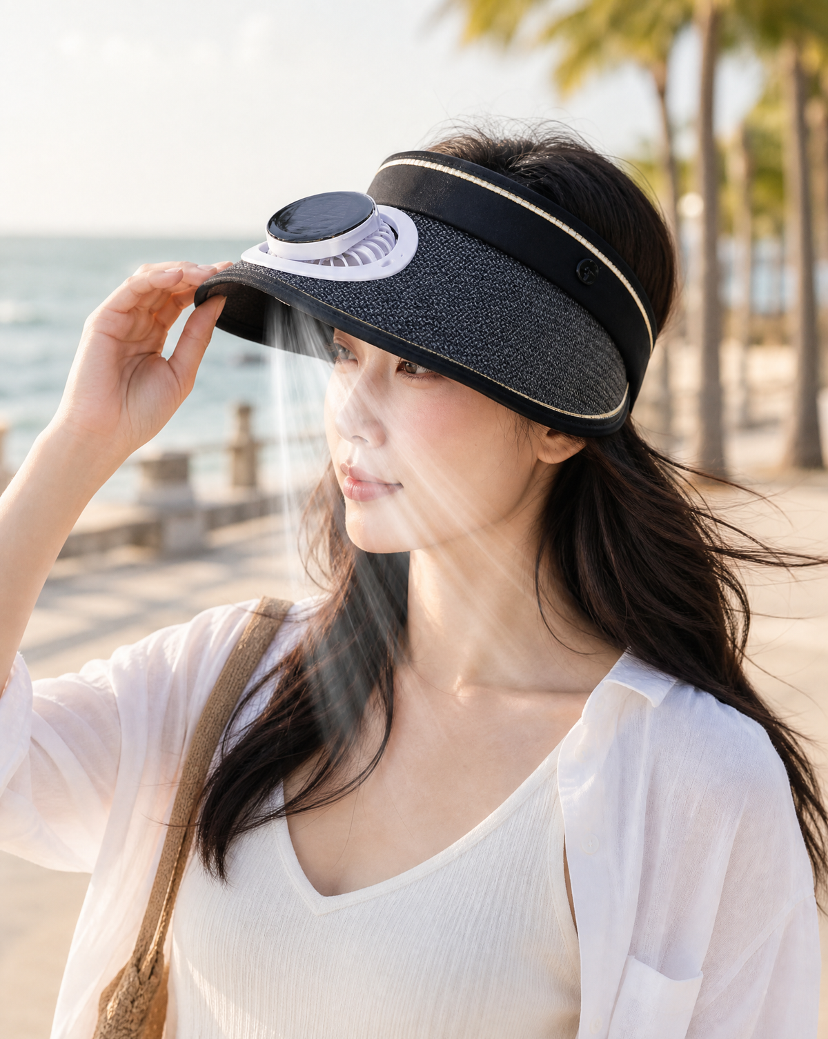 casquette solaire ventilateur